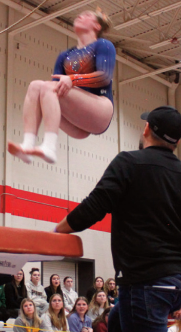 Ezmae Sandberg on vault.