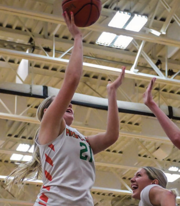 Argyle/Pec's Brooke Wellnitz puts up a shot inside.