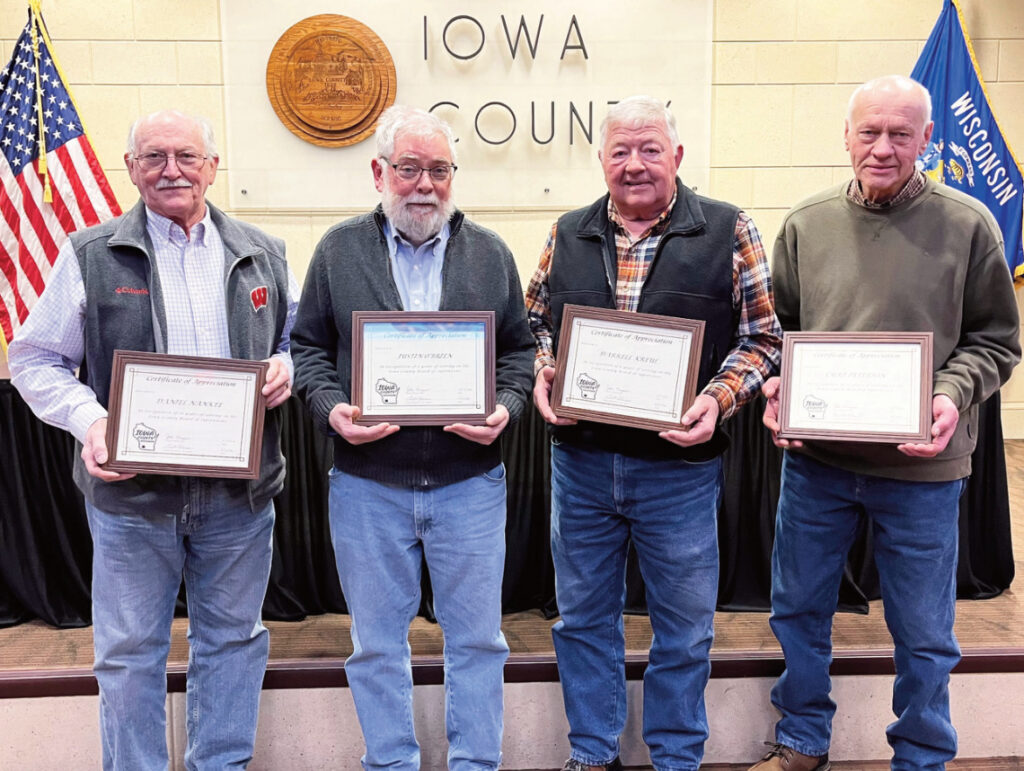 Five retire from Iowa County Board