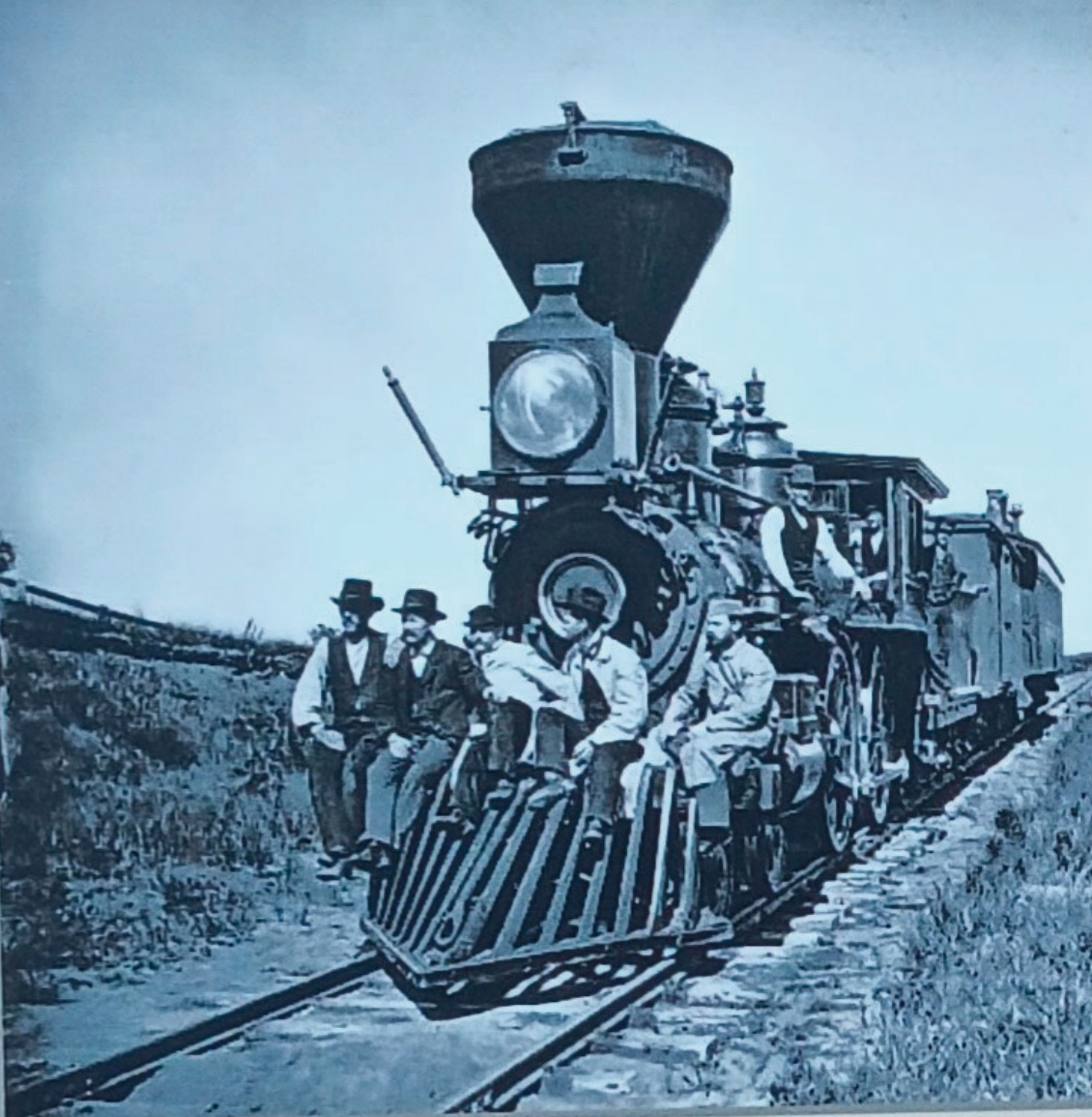 A wood burning locomotive - H.H. Bennett