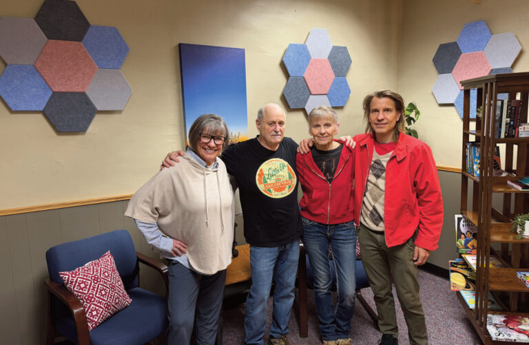 In the photo (I-r) are: Jeaneane Owen, Eric Kudrna, Teya Engels, and Steve Engels.