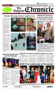 Dodgeville Chronicle — April 23, 2026 cover