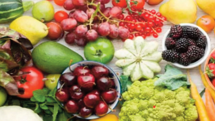 Picture of fruits and vegetables