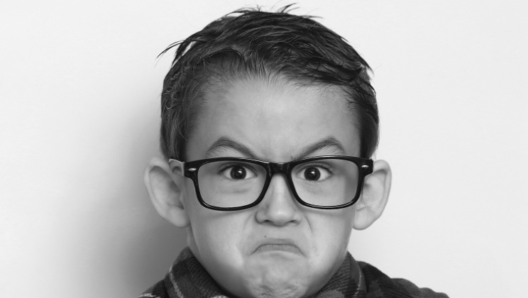 Picture of an angry kid
