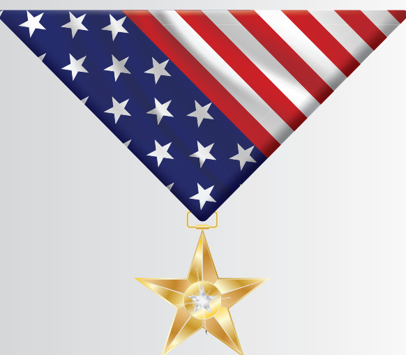 A picture of a medal