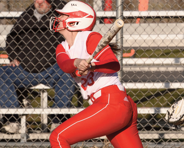 Brinleigh Bollant had a big triple. Photo by Jonelle Degenhardt.