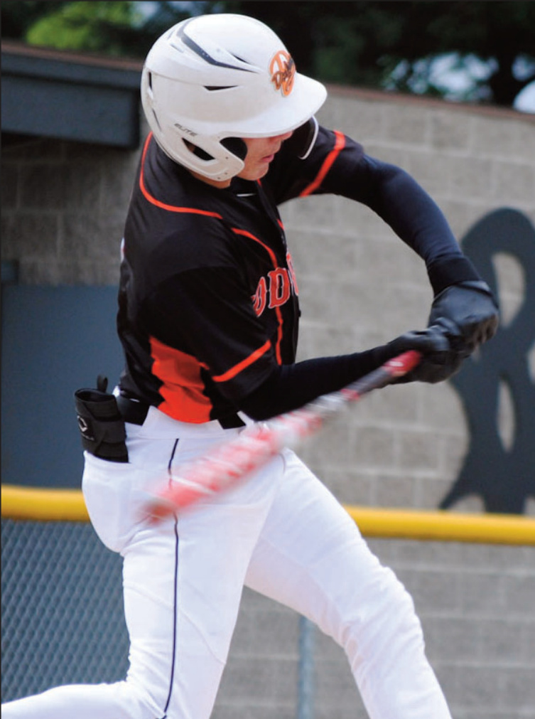 Bryce Crubaugh-Lockard swings at a pitch
