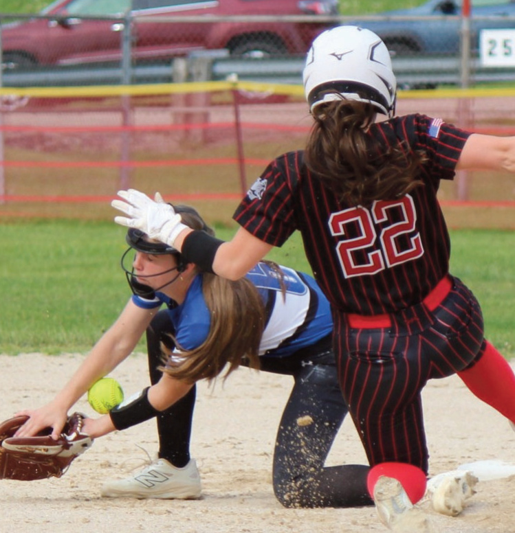 Panther Pajessa Baker connects on this single Monday afternoon against Southwestern at Cobb City Park. Photo by John Dalton.