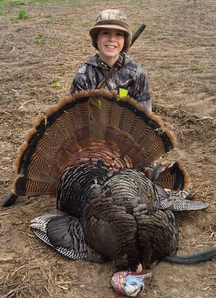 Emmett Bonnett with the turkey