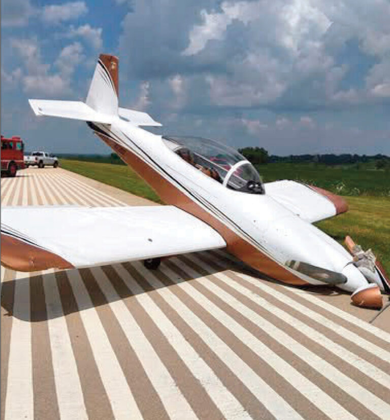 Airplane that had a crash landing
