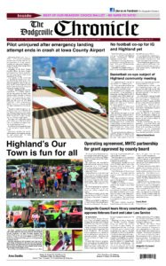 The Dodgeville Chronicle – July 23, 2026 cover