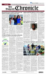 Dodgeville Chronicle – August 20, 2026 cover