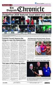 Dodgeville Chronicle – August 6, 2026 cover