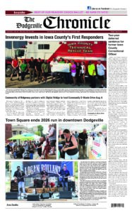 Dodgeville Chronicle – July 30, 2026 cover