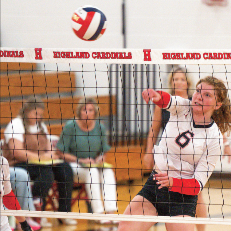 Sophie Tarrell hammers a shot. Photo by Jonelle Degenhardt.