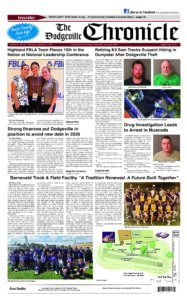 Dodgeville Chronicle – September 3, 2026 cover