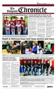 Dodgeville Chronicle – September 24, 2026 cover